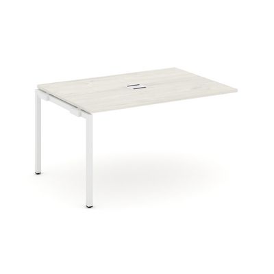 Style Project SN-4P.NSPRG-001 (Дуб наварра/Белый металл) Проходной наборный элемент переговорного стола