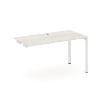 Style Project SN-4P.OPRS-022 (Дуб наварра/Белый металл) Стол приставка к опорным элементам