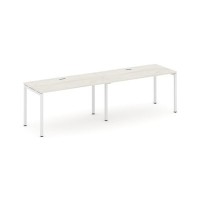 Style Project SN-4P.ORS-012 (Дуб наварра/Белый металл) Рабочая станция односторонняя