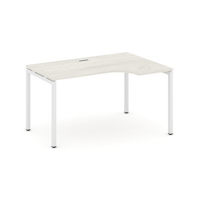 Style Project SN-4P.SPA-002R (Дуб наварра/Белый металл) Стол рабочий эргономичный