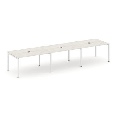 Style Project SN-4P.SPRG-022 (Дуб наварра/Белый металл) Стол переговорный