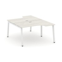 Style Project SN-5A.DRPA-022 (Дуб наварра/Белый металл) Рабочая станция эргономичная