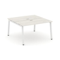 Style Project SN-5A.DRS-022 (Дуб наварра/Белый металл) Рабочая станция двухсторонняя