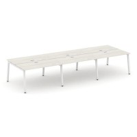 Style Project SN-5A.DRS-083 (Дуб наварра/Белый металл) Рабочая станция двухсторонняя