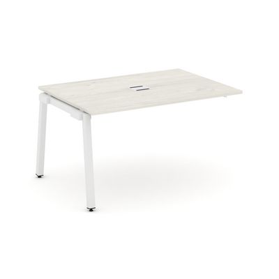 Style Project SN-5A.NSPRG-001 (Дуб наварра/Белый металл) Проходной наборный элемент переговорного стола