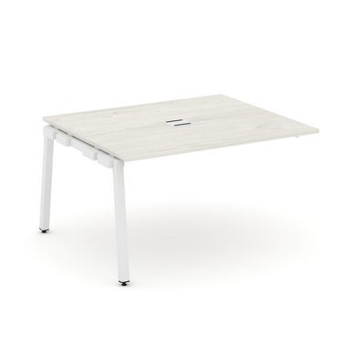 Style Project SN-5A.NSPRG-032 (Дуб наварра/Белый металл) Проходной наборный элемент переговорного стола