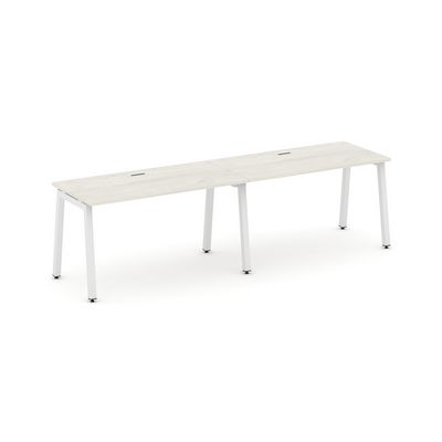 Style Project SN-5A.ORS-013 (Дуб наварра/Белый металл) Рабочая станция односторонняя