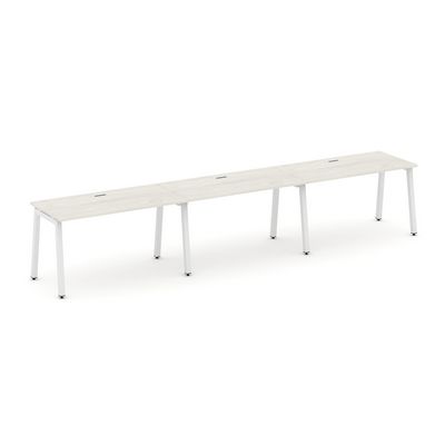 Style Project SN-5A.ORS-042 (Дуб наварра/Белый металл) Рабочая станция односторонняя