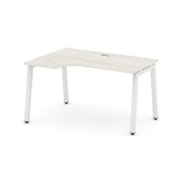 Style Project SN-5A.SPA-002L (Дуб наварра/Белый металл) Стол рабочий эргономичный