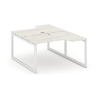 Style Project SN-5O.DRPA-022 (Дуб наварра/Белый металл) Рабочая станция эргономичная