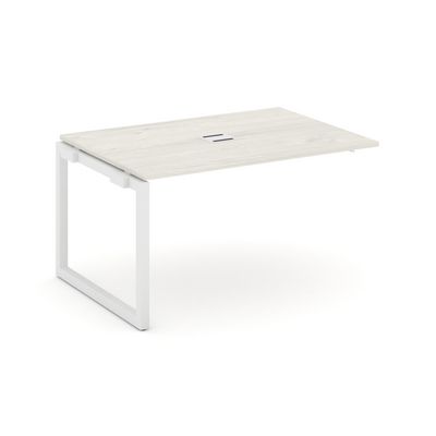 Style Project SN-5O.NSPRG-001 (Дуб наварра/Белый металл) Проходной наборный элемент переговорного стола