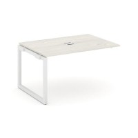 Style Project SN-5O.NSPRG-003 (Дуб наварра/Белый металл) Проходной наборный элемент переговорного стола