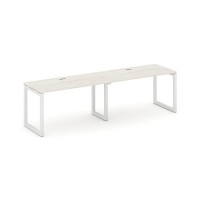 Style Project SN-5O.ORS-021 (Дуб наварра/Белый металл) Рабочая станция односторонняя
