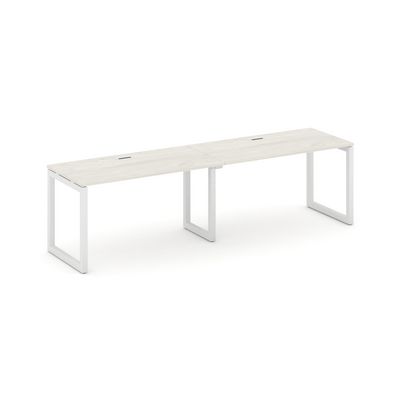 Style Project SN-5O.ORS-021 (Дуб наварра/Белый металл) Рабочая станция односторонняя