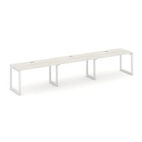 Style Project SN-5O.ORS-031 (Дуб наварра/Белый металл) Рабочая станция односторонняя