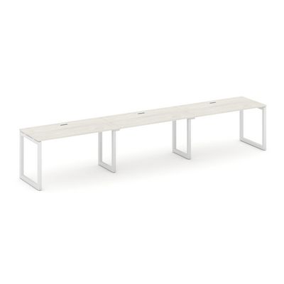 Style Project SN-5O.ORS-031 (Дуб наварра/Белый металл) Рабочая станция односторонняя