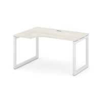 Style Project SN-5O.SPA-001L (Дуб наварра/Белый металл) Стол рабочий эргономичный