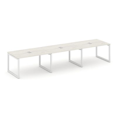 Style Project SN-5O.SPRG-024 (Дуб наварра/Белый металл) Стол переговорный