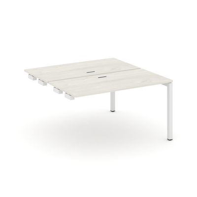 Style Project SN-5P.DPRS-004 (Дуб наварра/Белый металл) Стол приставка к опорным элементам