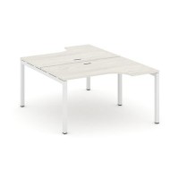 Style Project SN-5P.DRPA-021 (Дуб наварра/Белый металл) Рабочая станция эргономичная