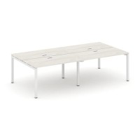 Style Project SN-5P.DRS-051 (Дуб наварра/Белый металл) Рабочая станция двухсторонняя