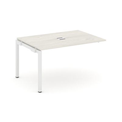 Style Project SN-5P.NSPRG-002 (Дуб наварра/Белый металл) Проходной наборный элемент переговорного стола