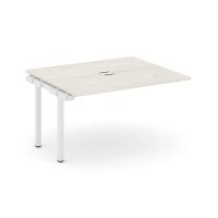 Style Project SN-5P.NSPRG-033 (Дуб наварра/Белый металл) Проходной наборный элемент переговорного стола