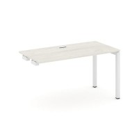 Style Project SN-5P.OPRS-014 (Дуб наварра/Белый металл) Стол приставка к опорным элементам