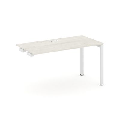 Style Project SN-5P.OPRS-022 (Дуб наварра/Белый металл) Стол приставка к опорным элементам