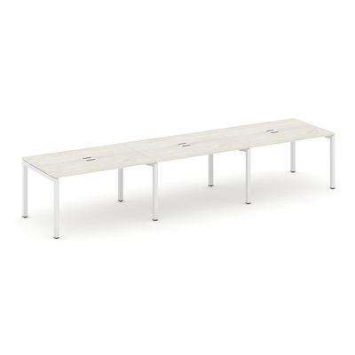 Style Project SN-5P.SPRG-021 (Дуб наварра/Белый металл) Стол переговорный