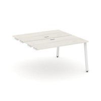 Style Project SN-6A.DPRS-023 (Дуб наварра/Белый металл) Стол приставка к опорным элементам