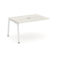 Style Project SN-6A.NSPRG-001 (Дуб наварра/Белый металл) Проходной наборный элемент переговорного стола