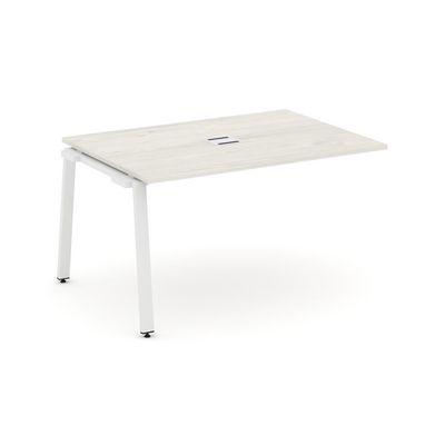 Style Project SN-6A.NSPRG-004 (Дуб наварра/Белый металл) Проходной наборный элемент переговорного стола