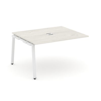 Style Project SN-6A.NSPRG-032 (Дуб наварра/Белый металл) Проходной наборный элемент переговорного стола