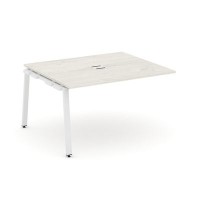 Style Project SN-6A.NSPRG-033 (Дуб наварра/Белый металл) Проходной наборный элемент переговорного стола