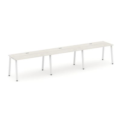 Style Project SN-6A.ORS-052 (Дуб наварра/Белый металл) Рабочая станция односторонняя