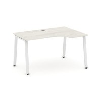 Style Project SN-6A.SPA-002R (Дуб наварра/Белый металл) Стол рабочий эргономичный