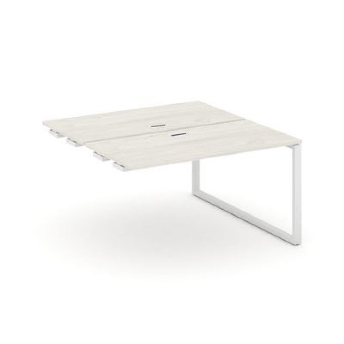 Стайл Проджект SN-6O.DPRS-024 (Дуб наварра/Белый металл) Стол приставка к опорным элементам