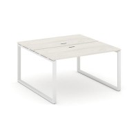 Style Project SN-6O.DRS-021 (Дуб наварра/Белый металл) Рабочая станция двухсторонняя