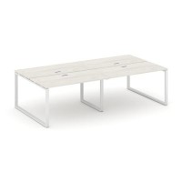 Style Project SN-6O.DRS-052 (Дуб наварра/Белый металл) Рабочая станция двухсторонняя