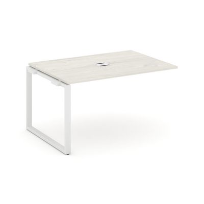 Style Project SN-6O.NSPRG-003 (Дуб наварра/Белый металл) Проходной наборный элемент переговорного стола