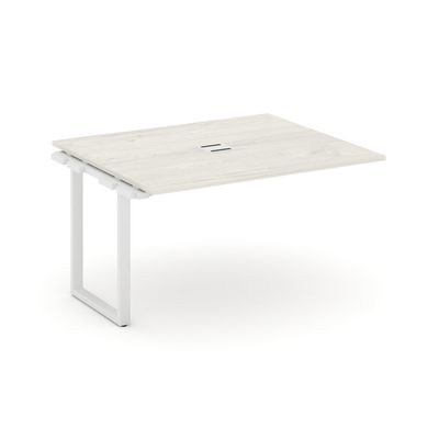 Style Project SN-6O.NSPRG-034 (Дуб наварра/Белый металл) Проходной наборный элемент переговорного стола