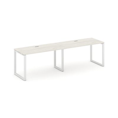 Style Project SN-6O.ORS-023 (Дуб наварра/Белый металл) Рабочая станция односторонняя