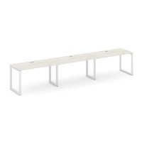 Style Project SN-6O.ORS-042 (Дуб наварра/Белый металл) Рабочая станция односторонняя