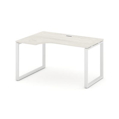 Style Project SN-6O.SPA-001L (Дуб наварра/Белый металл) Стол рабочий эргономичный