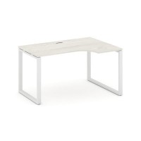 Style Project SN-6O.SPA-011R (Дуб наварра/Белый металл) Стол рабочий эргономичный