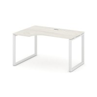 Style Project SN-6O.SPA-012L (Дуб наварра/Белый металл) Стол рабочий эргономичный