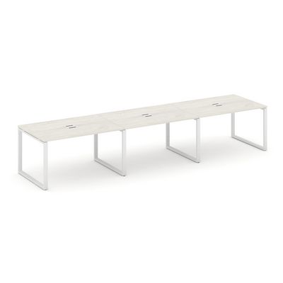 Style Project SN-6O.SPRG-024 (Дуб наварра/Белый металл) Стол переговорный