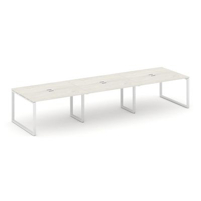 Style Project SN-6O.SPRG-054 (Дуб наварра/Белый металл) Стол переговорный