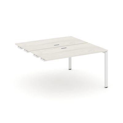Style Project SN-6P.DPRS-002 (Дуб наварра/Белый металл) Стол приставка к опорным элементам
